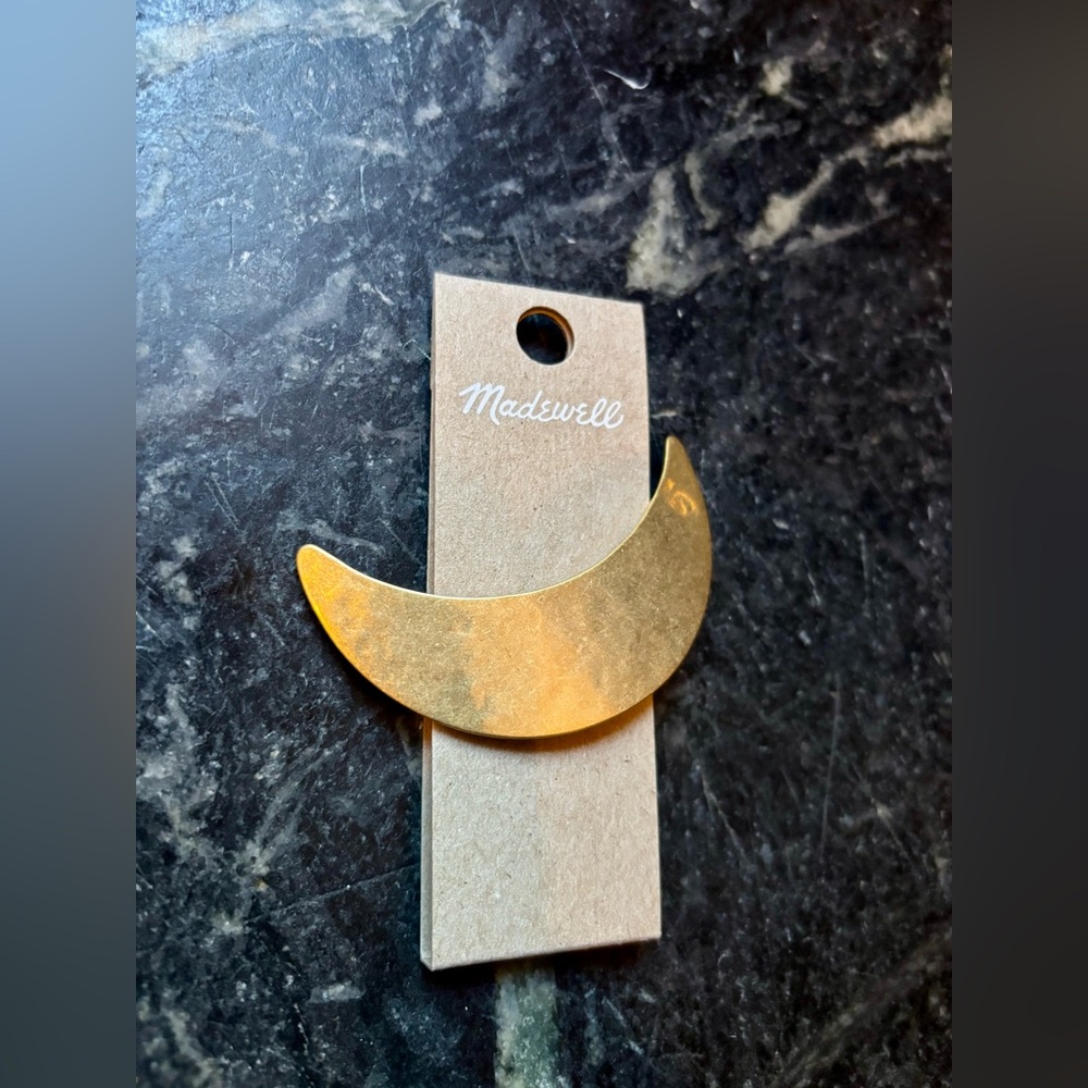 Madewell Gold Crescent hair clip